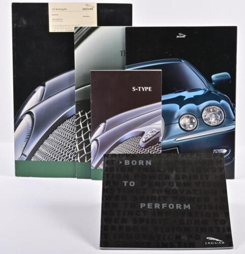 JAGUAR: A group of five sales brochures relating to the Jaguar S-Type. As prepared for Jaguar Australia. Circa 2000's