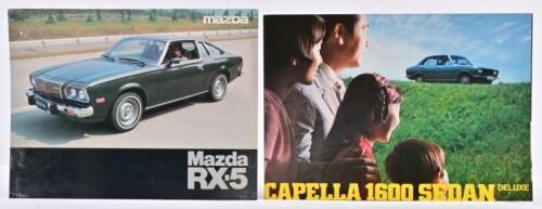 MAZDA: Two original 1970's Mazda sales brochures. 'CAPELLA 1600 SEDAN DELUXE' sales brochure
