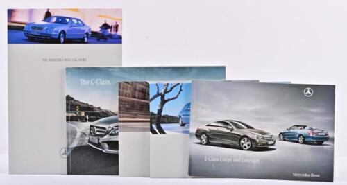 MERCEDES-BENZ: Five modern Mercedes-Benz C-Class, E-Class and CLK model sales brochures
