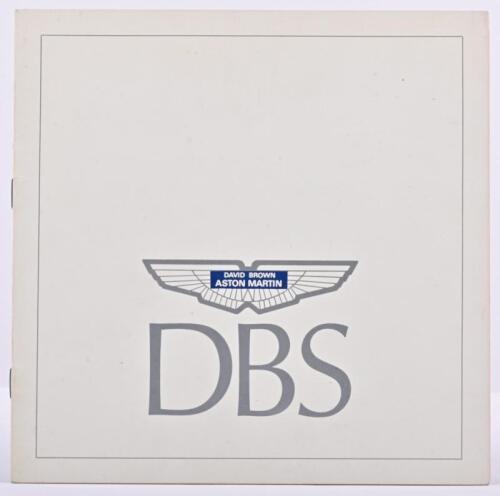 ASTON MARTIN: An original 1960's Aston Martin DBS sales brochure