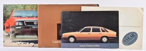 LANCIA: Four 1970's Lancia sales brochure. Gamma & Beta Montecarlo