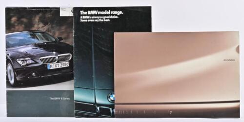 B.M.W: Three BMW sales brochures. 1985 'The BMW model range.' sales brochure a prepared for Australian market