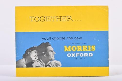 MORRIS: An original 1950's NUFFIELD (AUSTRALIA) PTY.LTD. MORRIS OXFORD SERIES IV sales brochure