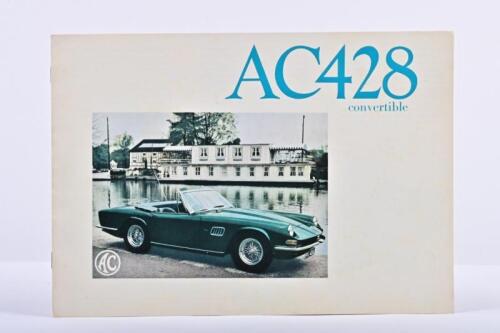 AC: An original 'AC428 convertible' sales brochure
