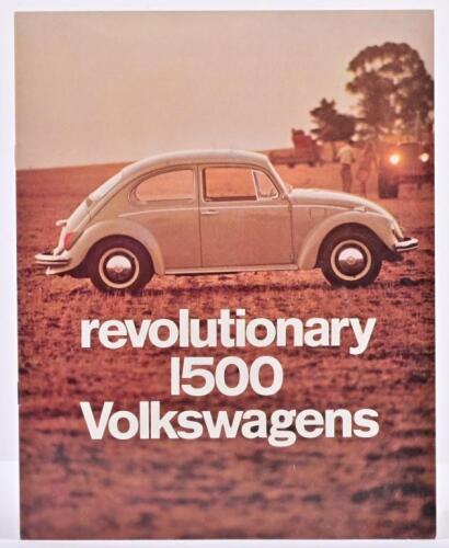 VOLKSWAGEN: A 1968 Volkswagen Australasia Limited Volkswagen Beetle 1500 sales brochure - 'revolutionary 1500 Volkswagens'. Superb