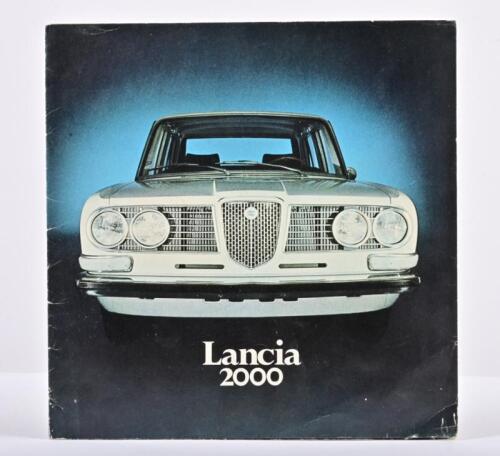 LANCIA: A Lancia 2000 colour sales brochure. Circa 1970's