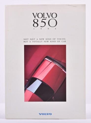 VOLVO: A 1994 Volvo 850 model range sales brochure
