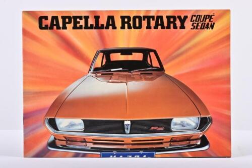 MAZDA: An original and superb 1970's Mazda Capella sales brochure - 'CAPELLA ROTARY- COUPE SEDAN'