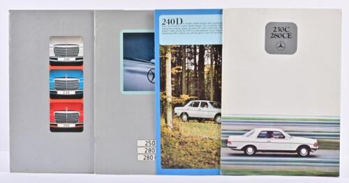 MERCEDES-BENZ: Four 1970's Mercedes-Benz sales brochures. 1973 '200 230 250' (W114/115) & '230C 280CE' (W123) brochures