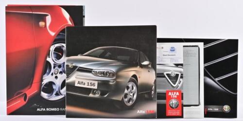 ALFA ROMEO: Three Alfa Romeo sales brochures. Alfa 156 & 159 brochures