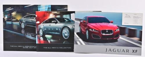 JAGUAR: Three quality Jaguar Australia colour brochures. 2009 XJ (350) & XF brochures (X250)