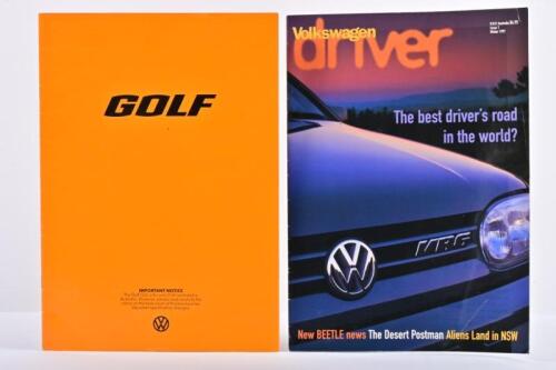 VOLKSWAGEN: Two items of Volkswagen literature. 1977 Golf sales brochure & Winter 1997 'Volkswagen driver' official magazine (Issue 1)