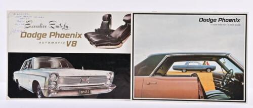 DODGE: Two CHRYSLER AUSTRALIA Dodge Phoenix colour sales. Circa 1960's