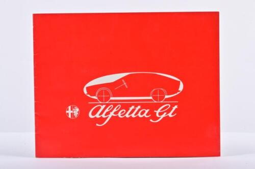 ALFA ROMEO: An original 'Alfetta Gt' sales brochure. Circa 1970's