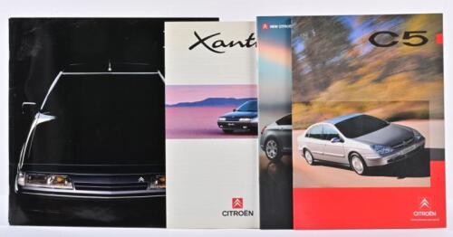 CITROEN: A group of Citroen sales brochures. XM, Xantia & C5 brochures