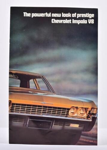 CHEVROLET: A 1968 General Motors-Holden's Chevrolet Impala sales brochure. Right Hand Drive Configuration