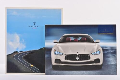 MASERATI: Two high quality, modern Maserati sales brochures. Spyder & Ghibli brochures