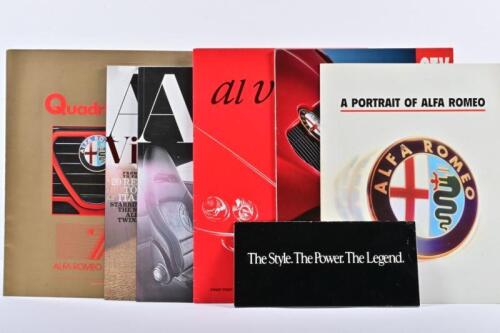 ALFA ROMEO: A collection of Alfa Romeo publications. Alfa Romeo Brochures & Official Magazines