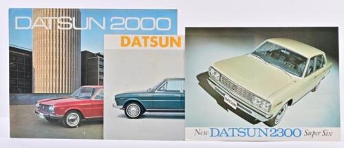 DATSUN: Three 1960's NISSAN MOTOR CO., LTD Datsun sales brochures. Datsun 2000 & 2300 brochures
