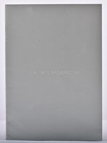 CHRYSLER: A Chrysler Australia 'V.I.P. 1970 PROSPECTUS' brochure