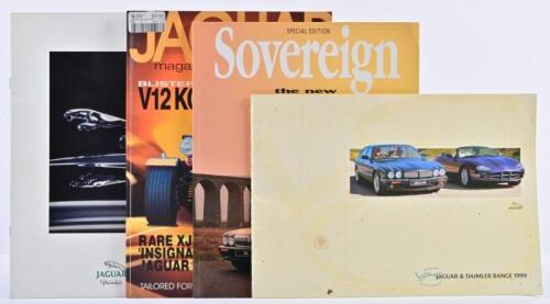 JAGUAR: A collection of Jaguar publications. 1996 & 1999 model range brochures