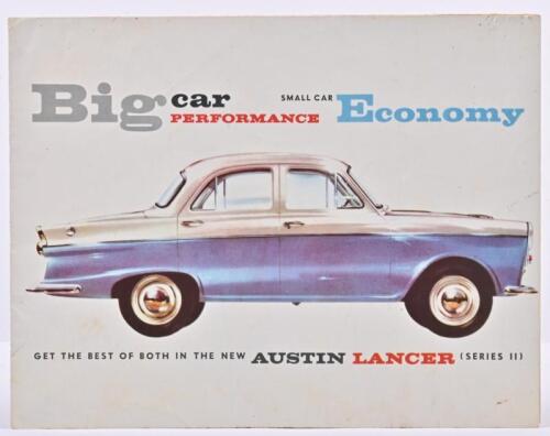 AUSTIN: A 1950's/1960's BMC Australia Austin LANCER (Series II) sales brochure