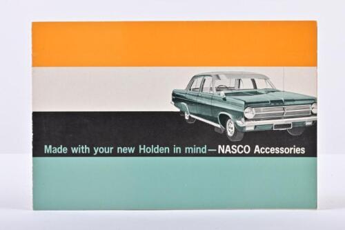 HOLDEN: An original and 1966 Holden HD NASCO Accessories brochure