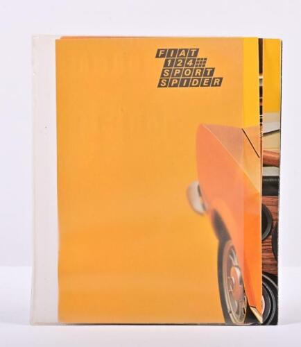 FIAT: A trio of interesting and original Fiat Sport Spider poster format sales brochures. Italian text