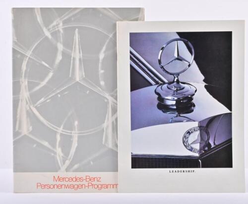 MERCEDES-BENZ: Two Mercedes-Benz items. 1973 'Mercedes-Benz Personenwagen-Programm'