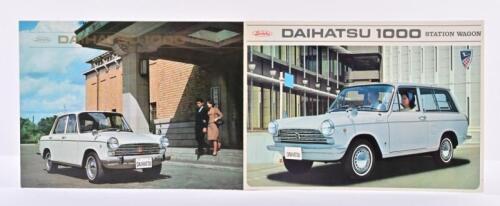 DAIHATSU: Two 1960's Daihatsu sales brochures, Daihatsu 1000 brochures