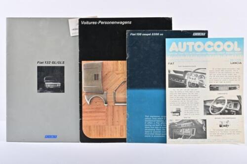 FIAT: A collection of four Fiat items. 'Fiat 132 GL/GLS' & 'Fiat 130 coupe 3200 cc' brochures