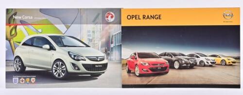 OPEL: Two modern Opel sales brochures. 2012 Opel Australia model range sales brochure
