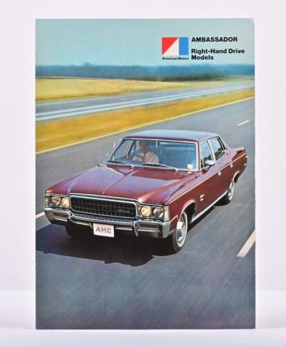 AMERICAN MOTORS: A rare 1970 American Motors AMBASSADOR Right-Hand Drive Models sales brochure