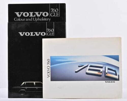 VOLVO: Two Volvo Australia, Volvo 760 sales brochures