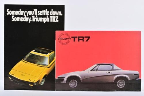 TRIUMPH: Two 1970's Triumph TR7 sales brochures. 1978 Triumph TR7 sales brochure