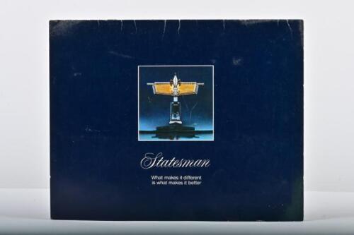 HOLDEN: A 1974 Holden 'STATESMAN - What makes it different is what makes it better' sales brochure for the Statesman Caprice and Statesman De Ville