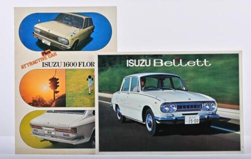 ISUZU: Two 1960's/1970's Isuzu sales brochures. Bellet & Florian brochures