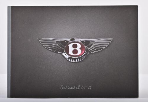 BENTLEY: A 2011 Bentley 'Continental GT V8' small format sales brochure