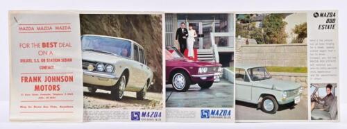 MAZDA: Three 1960's Mazda sales brochures. 1500 SS, 1500, 800 ESTATE brochures
