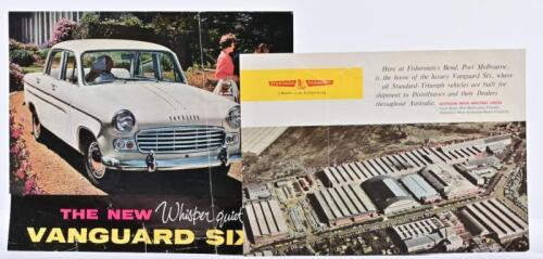 VANGUARD: Two 1950's/ 1960's Australian Motor Industries Limited sales brochures. Vanguard Six & Luxury Six brochures