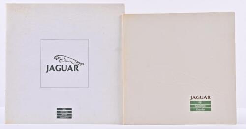 JAGUAR: Two late 1980's Jaguar model range sales brochures. 1987 & 1989 model range brochure with Australian Specification sheets