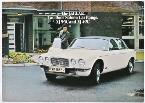 JAGUAR: A 1970's Jaguar XJ12 5.3C and XJ 4.2C colour sales brochure