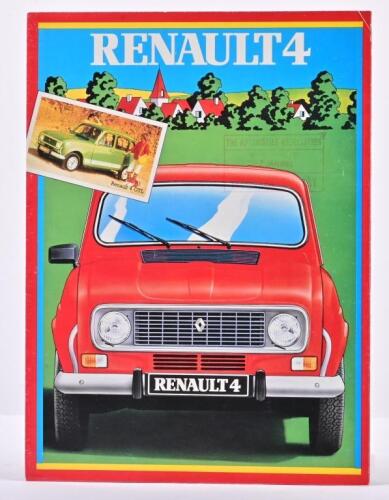 RENAULT: A 1982 'RENAULT 4' colour sales brochure
