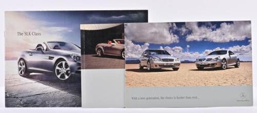 MERCEDES-BENZ: Three Mercedes-Benz SLK related sales brochures. 2003 'THE NEW SLK-CLASS ROADSTER' brochure
