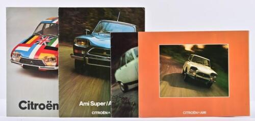 CITROEN: Four Citroen sales brochures. Ami & GS brochures