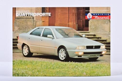 MASERATI: A circa 1990's 'MASERATI QUATTROPORTE' single sheet, double sided sales brochure