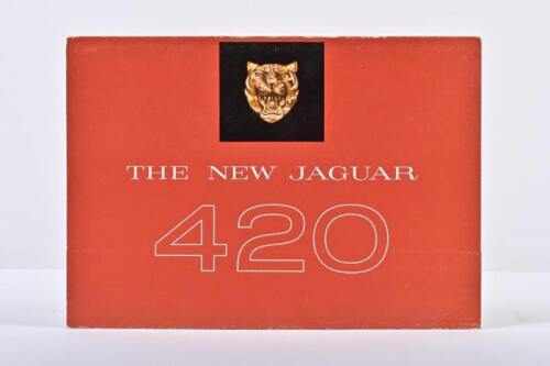 JAGUAR: A 1960's Jaguar 420 sales brochure - 'THE NEW JAGUAR 420' - carded brochure