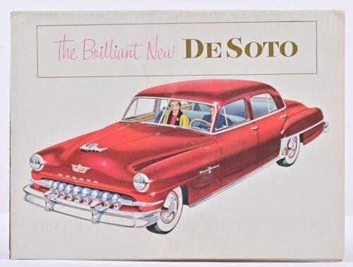 DE SOTO: An impressive and original, large format 1952 De Soto model range sales brochure
