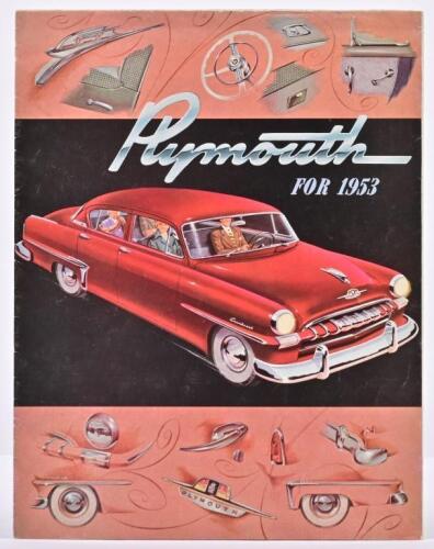 PLYMOUTH: An original, fold out format 'Plymouth FOR 1953' model range sales brochure. Cranbrook & Cambridge models