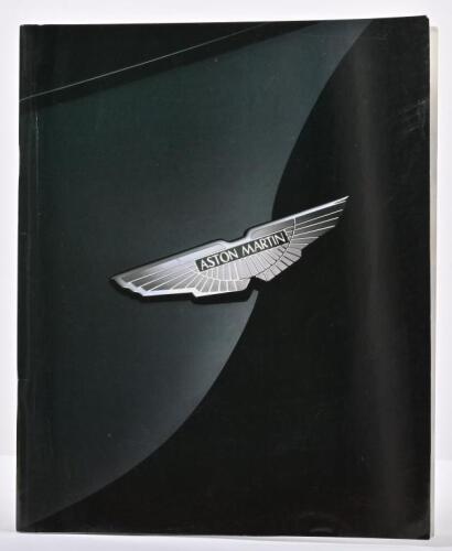 ASTON MARTIN: An Aston Martin model range high quality sales brochure. V8 Coupe, Volante, Vantage, DB7 model details